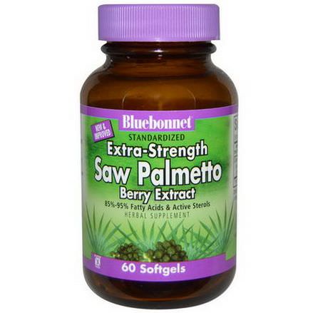 Bluebonnet Nutrition, Standardized Extra-Strength Saw Palmetto, Berry Extract, 60 Softgels