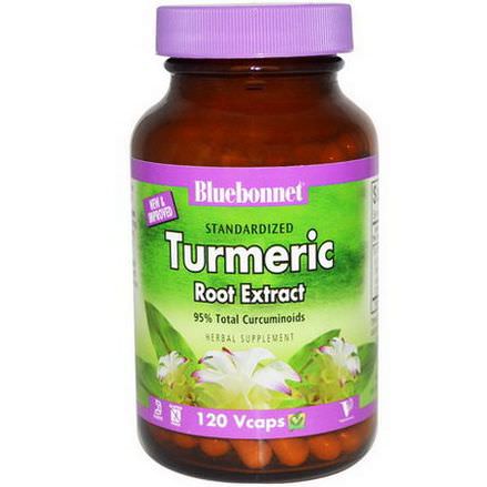 Bluebonnet Nutrition, Standardized Turmeric Root Extract, 120 Vcaps