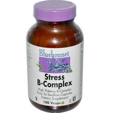 Bluebonnet Nutrition, Stress B-Complex, 100 Vcaps