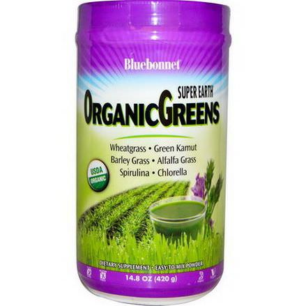 Bluebonnet Nutrition, Super Earth, Organic Greens Powder 420g