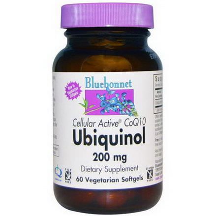 Bluebonnet Nutrition, Ubiquinol, 200mg, 60 Veggie Softgels