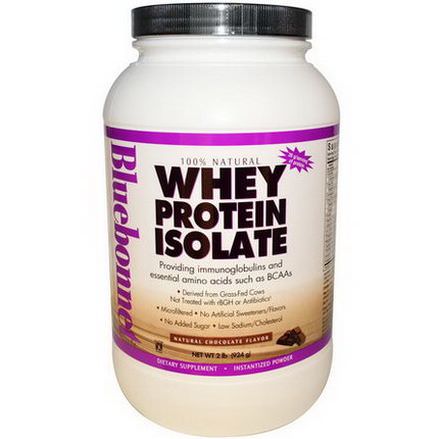 Bluebonnet Nutrition, Whey Protein Isolate, Natural Chocolate Flavor 924g