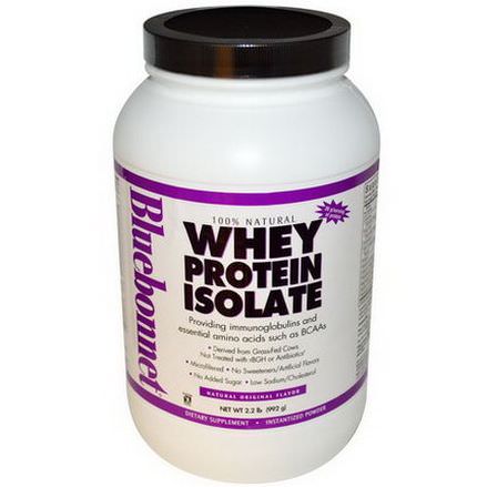 Bluebonnet Nutrition, Whey Protein Isolate, Natural Original Flavor 992g