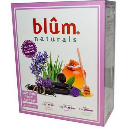 Blum Naturals, Complete Facial Care Set, 3 Piece Set