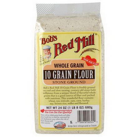 Bob's Red Mill, 10 Grain Flour, Whole Grain 680g