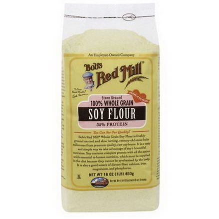 Bob's Red Mill, 100% Whole Grain Soy Flour 453g