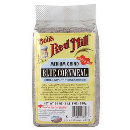 Bob's Red Mill, Blue Cornmeal, Medium Grind 680g