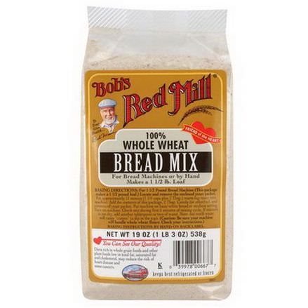 Bob's Red Mill, Bread Mix, 100% Whole Wheat 538g