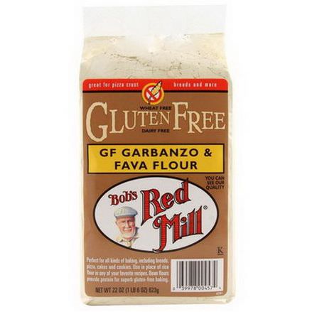 Bob's Red Mill, Garbanzo&Fava Flour, Gluten Free 623g