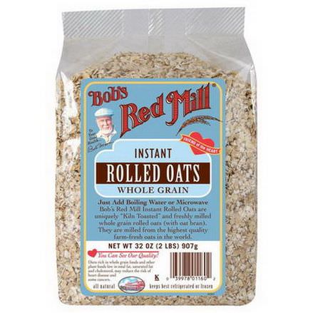 Bob's Red Mill, Instant Rolled Oats, Whole Grain 907g