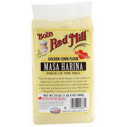 Bob's Red Mill, Masa Harina, Golden Corn Flour 680g