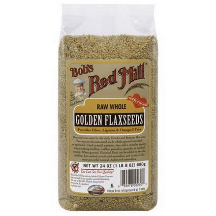 Bob's Red Mill, Natural Raw Whole Golden Flaxseeds 680g