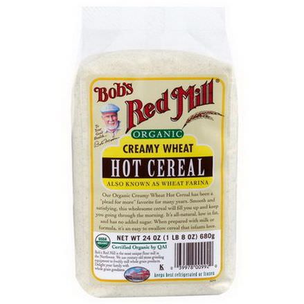Bob's Red Mill, Organic Creamy Wheat Hot Cereal 680g