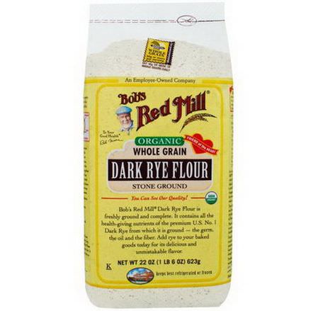 Bob's Red Mill, Organic, Dark Rye Flour 623g
