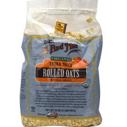 Bob's Red Mill, Organic, Extra Thick Rolled Oats 907g