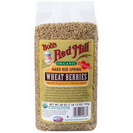 Bob's Red Mill, Organic Hard Red Spring Wheat Berries 793g
