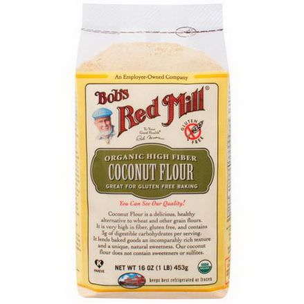 Bob's Red Mill, Organic High Fiber Coconut Flour, Gluten Free 453g