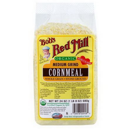 Bob's Red Mill, Organic, Medium Grind Cornmeal 680g