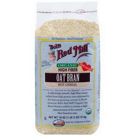 Bob's Red Mill, Organic, Oat Bran Hot Cereal 510g