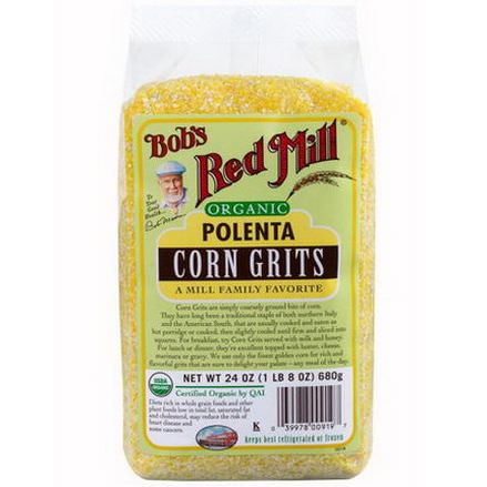 Bob's Red Mill, Organic, Polenta, Corn Grits 680g