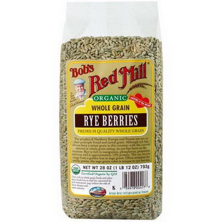 Bob's Red Mill, Organic, Rye Berries 793g
