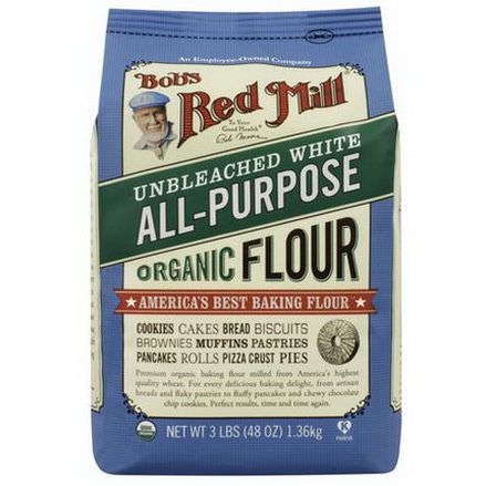 Bob's Red Mill, Organic Unbleached White All-Purpose Flour 1.35 kg