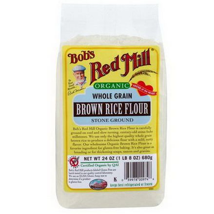 Bob's Red Mill, Organic, Whole Grain Brown Rice Flour 680g