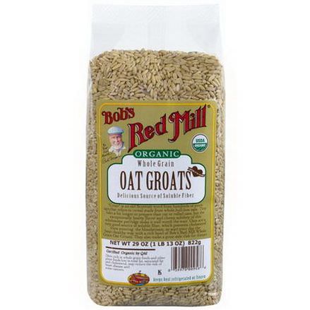 Bob's Red Mill, Organic Whole Grain Oat Groats 822g