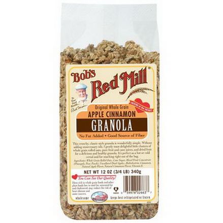 Bob's Red Mill, Original Whole Grain Apple Cinnamon Granola 340g