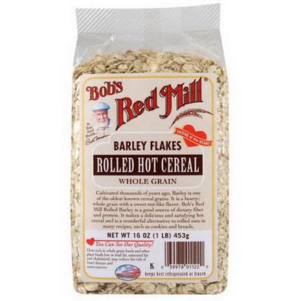 Bob's Red Mill, Rolled Hot Cereal, Barley Flakes 453g