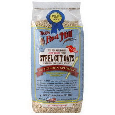 Bob's Red Mill, Steel Cut Oats, Natural Cereal 680g