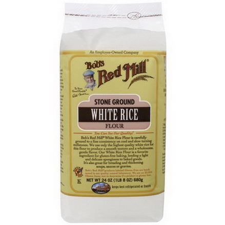 Bob's Red Mill, Stone Ground White Rice Flour 680g