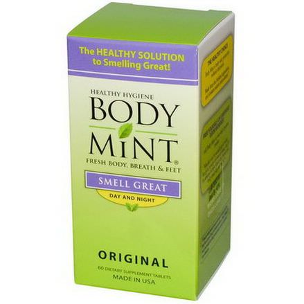 Body Mint-USA, LLC. Body Mint, Fresh Body, Breath&Feet, 60 Tablets