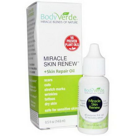Body Verde, Miracle Skin Renew, Skin Repair Oil 14.8ml