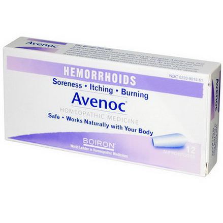 Boiron, Avenoc, Hemorrhoids, 12 Suppositories