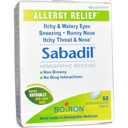 Boiron, Sabadil, 60 Quick-Dissolving Tablets