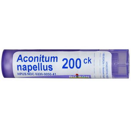 Boiron, Single Remedies, Aconitum Napellus, 200CK, Approx 80 Pellets