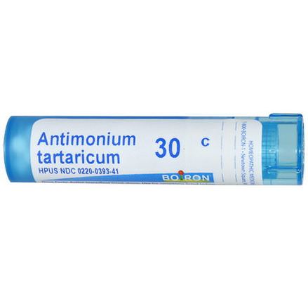 Boiron, Single Remedies, Antimonium Tartaricum, 30C, Approx 80 Pellets