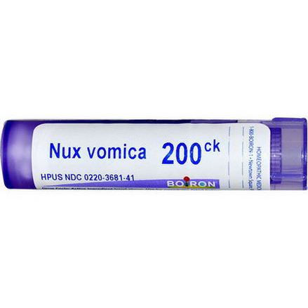 Boiron, Single Remedies, Nux Vomica, 200CK, Approx 80 Pellets