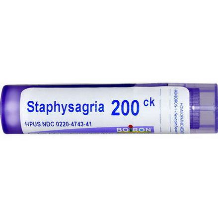 Boiron, Single Remedies, Staphysagria, 200CK, Approx 80 Pellets