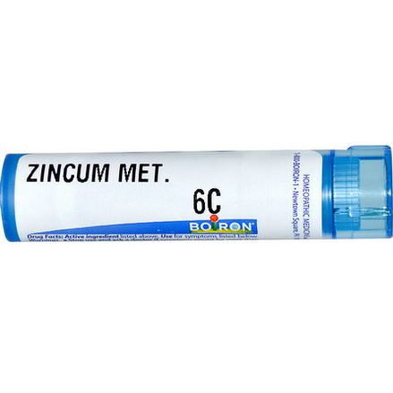 Boiron, Single Remedies, Zincum Metallicum, 6C, Approx 80 Pellets
