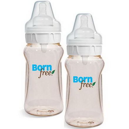 Born Free, Natural Feeding Classic Bottles, Medium Flow, 2 Pack, 9 oz Each