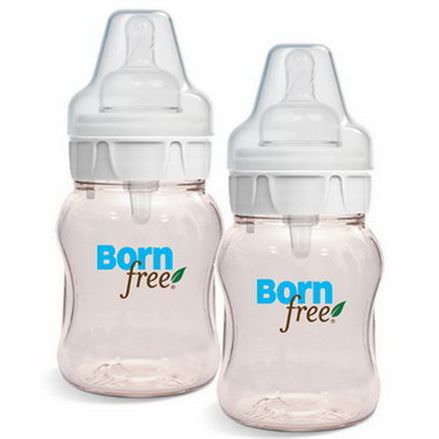 Born Free, Natural Feeding Classic Bottles, Slow Flow, 2 Pack, 5 oz Each