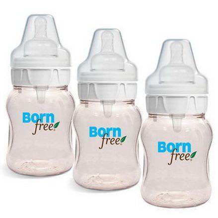 Born Free, Natural Feeding Classic Bottles, Slow Flow, 3 Pack, 5 oz Each
