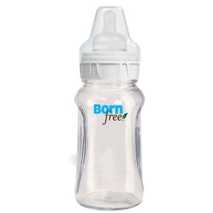 Born Free, Natural Feeding, Glass Bottle, Medium Flow, 9 oz