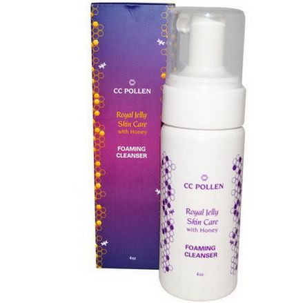 C.C. Pollen, Foaming Cleanser, Royal Jelly Skin Care, with Honey, 4 oz