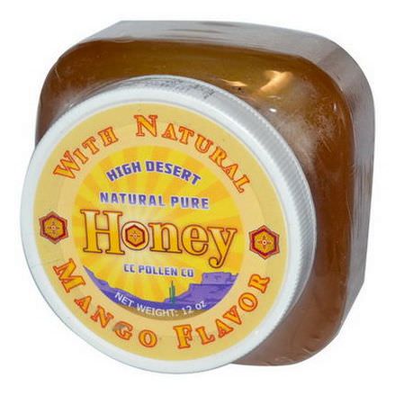 C.C. Pollen, High Desert, Natural Pure Honey, Natural Mango Flavor, 12 oz