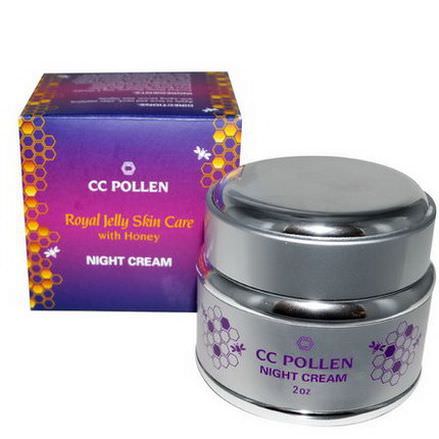 C.C. Pollen, Royal Jelly Skin Care with Honey, Night Cream, 2 oz