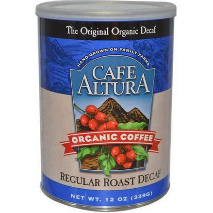 Cafe Altura, Organic Coffee, Regular Roast Decaf 339g