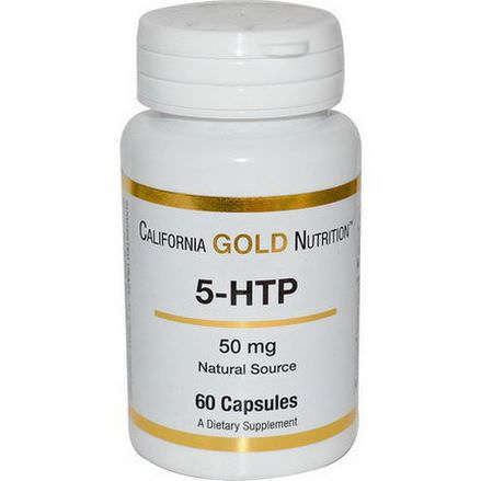 California Gold Nutrition, 5-HTP, 50mg, 60 Capsules